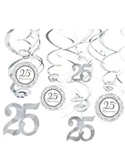 25TH ANNIVERSARY SWIRL VALUE PACK DECORATION