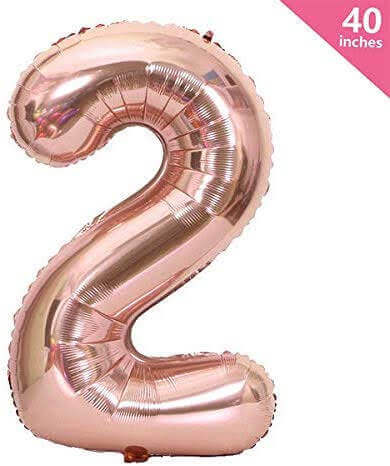 40 Numerical 2 Rose Gold Balloon-1PC