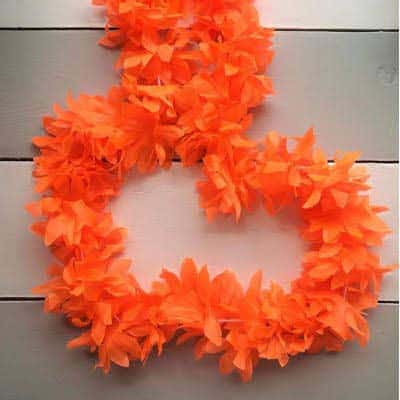 Neon Lei Garland Orange