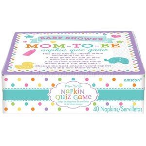 Wanna Party Napkin Trivia Game Baby Shower - 40pc