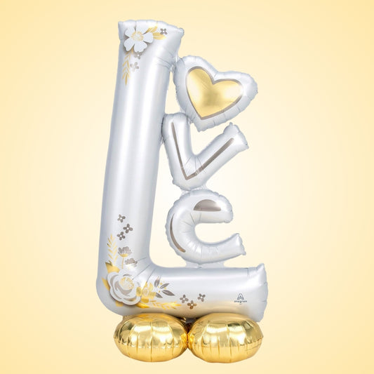 AirLoonz L-O-V-E Wedding/Anniversary Balloon - Air Filled or Helium Quality - 58 inches - 1PC