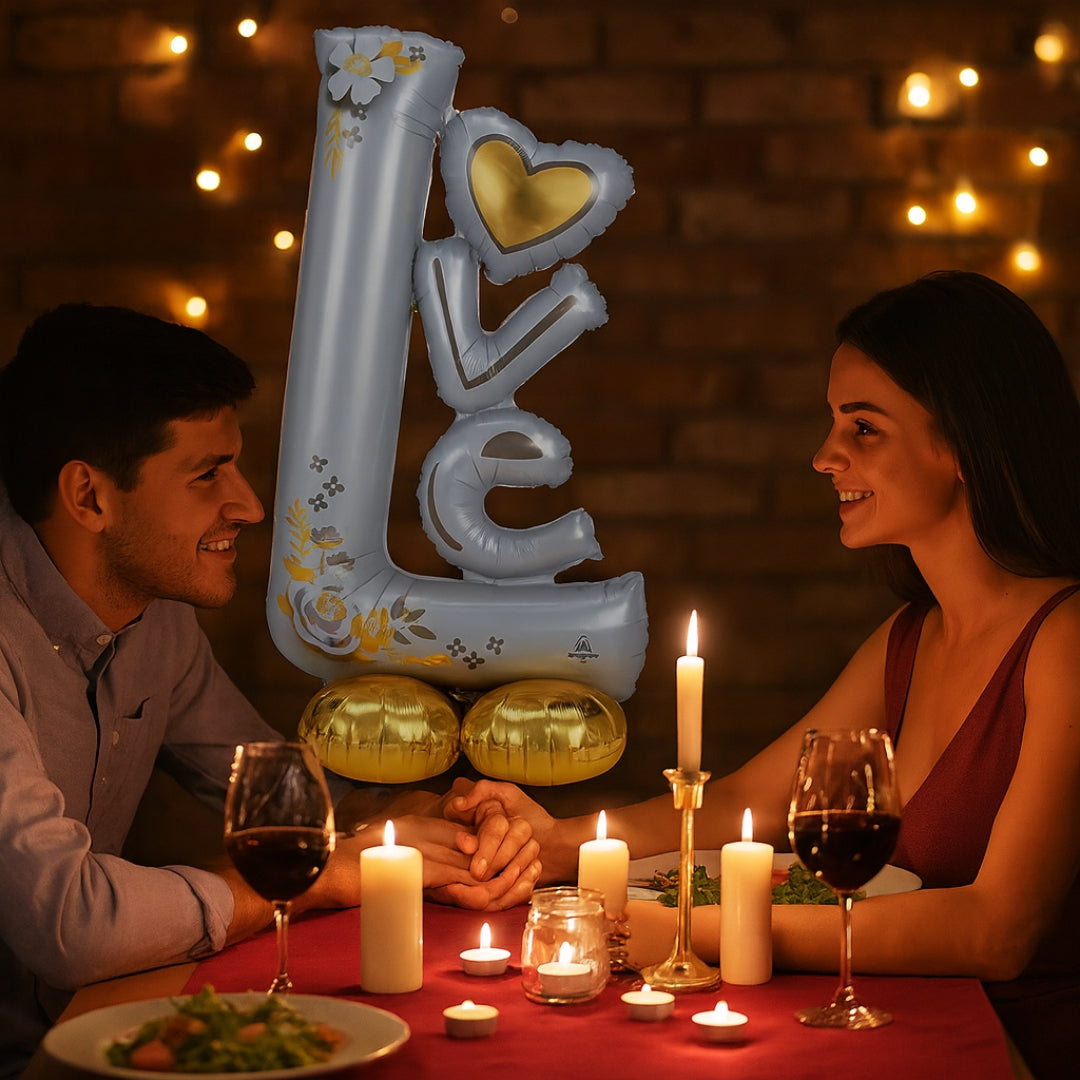 AirLoonz L-O-V-E Wedding/Anniversary Balloon - Air Filled or Helium Quality - 58 inches - 1PC