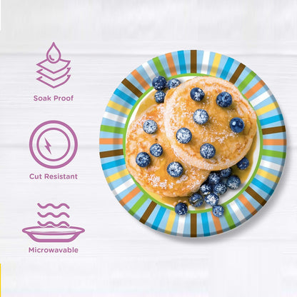 1st Birthday Jungle Animal Paper Plates - 9 inches - 8PC