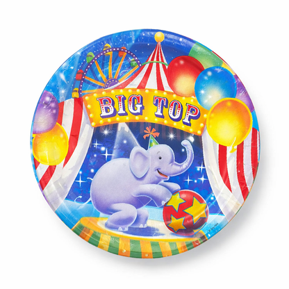 CIRCUS PARTY LUNCH PLATES 9" - 8CT