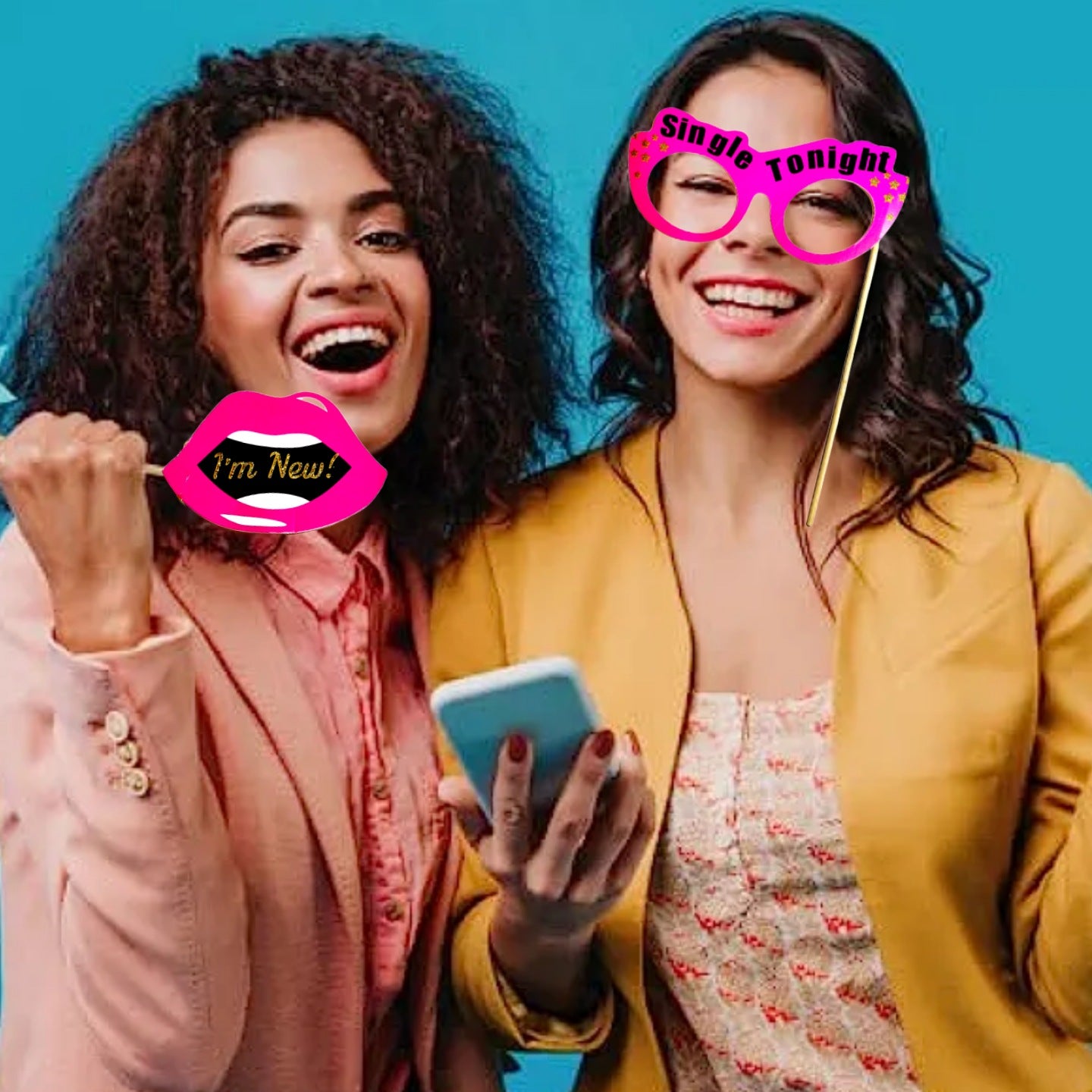 Go Hard Bitch Bachelorette Party Paper Photo Props - 20PC