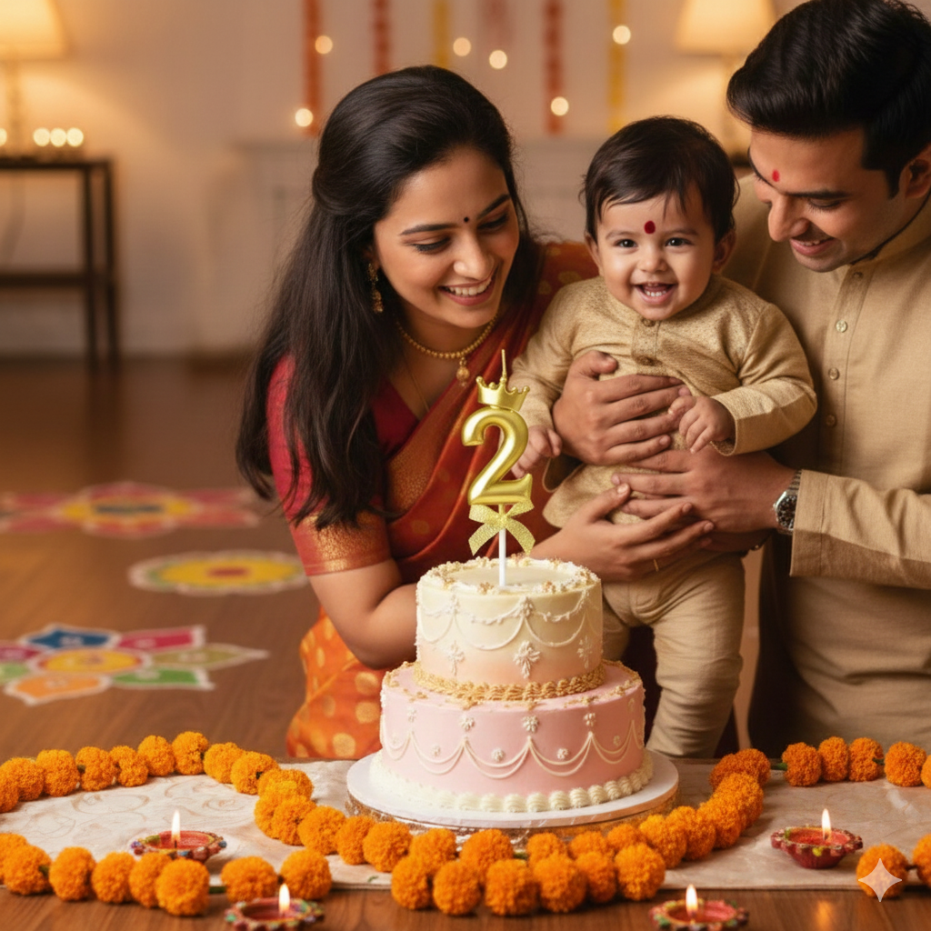 Golden Crown Numerical Candle No. 2