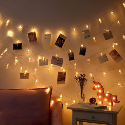 Wanna Party Light Up Photo Clip Garland