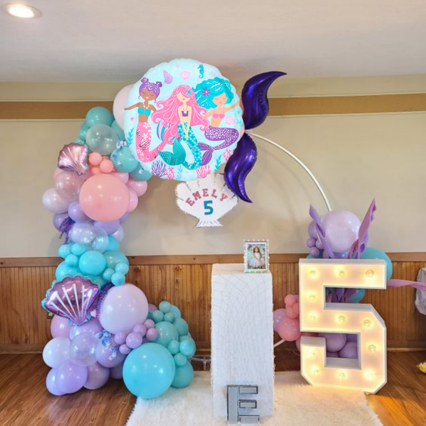 Shimmering Mermaid Balloon - Helium Quality - 18 inches - 1PC