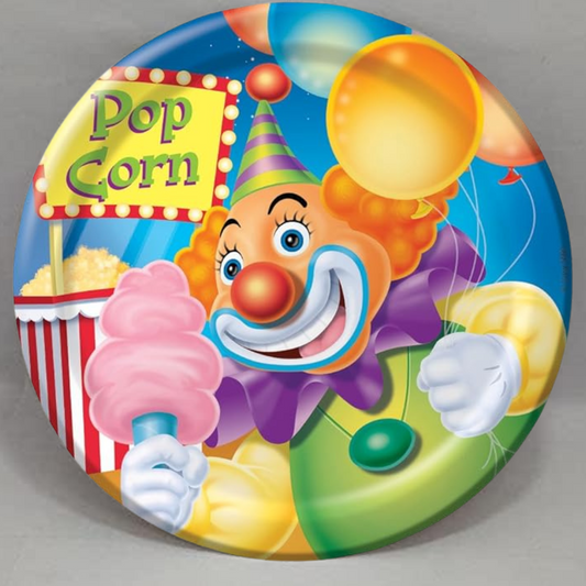 Circus Theme Party Cake/Starter Plates - 7 inches - 8PC