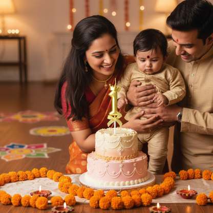 Golden Crown Numerical Candle No. 1