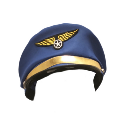 Navy Blue Police Hat with Badge / Cop Hat / Fancy Dress Accessory / Chor Police Costume - 1 PC