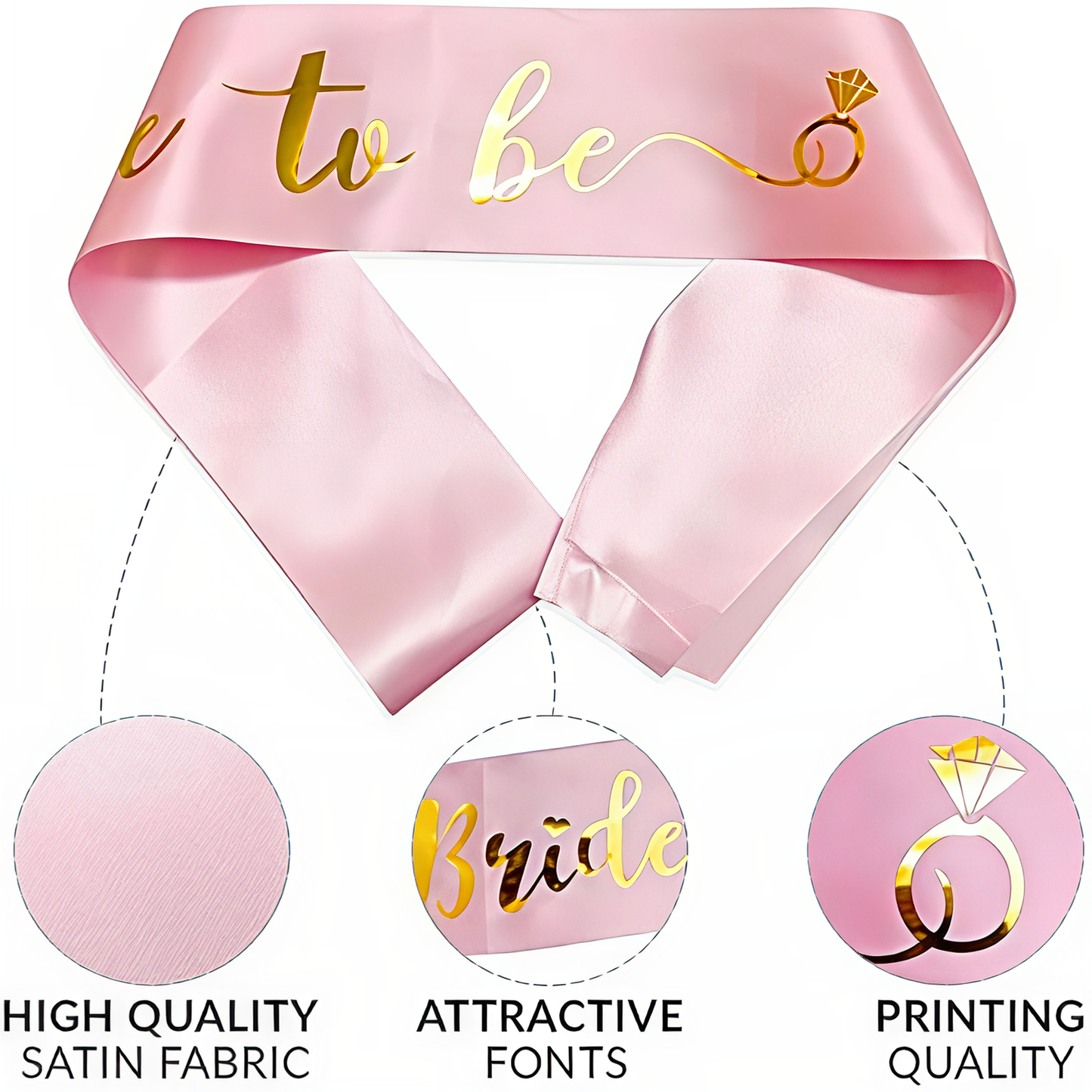 Bride To Be Sash & Team Bride Sunglasses Set – 7 Pieces