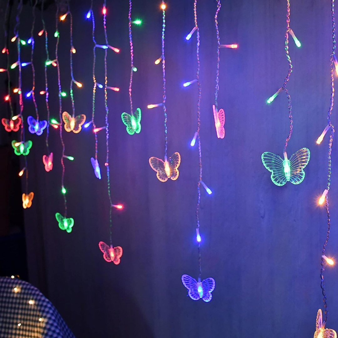 Butterfly LED String Lights-14 FT,14 LED  Multicolor Light