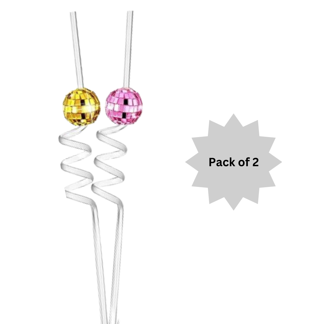 Disco Ball Straws - 2PC