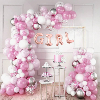 It's a Girl Pink Balloons Set - 100PC