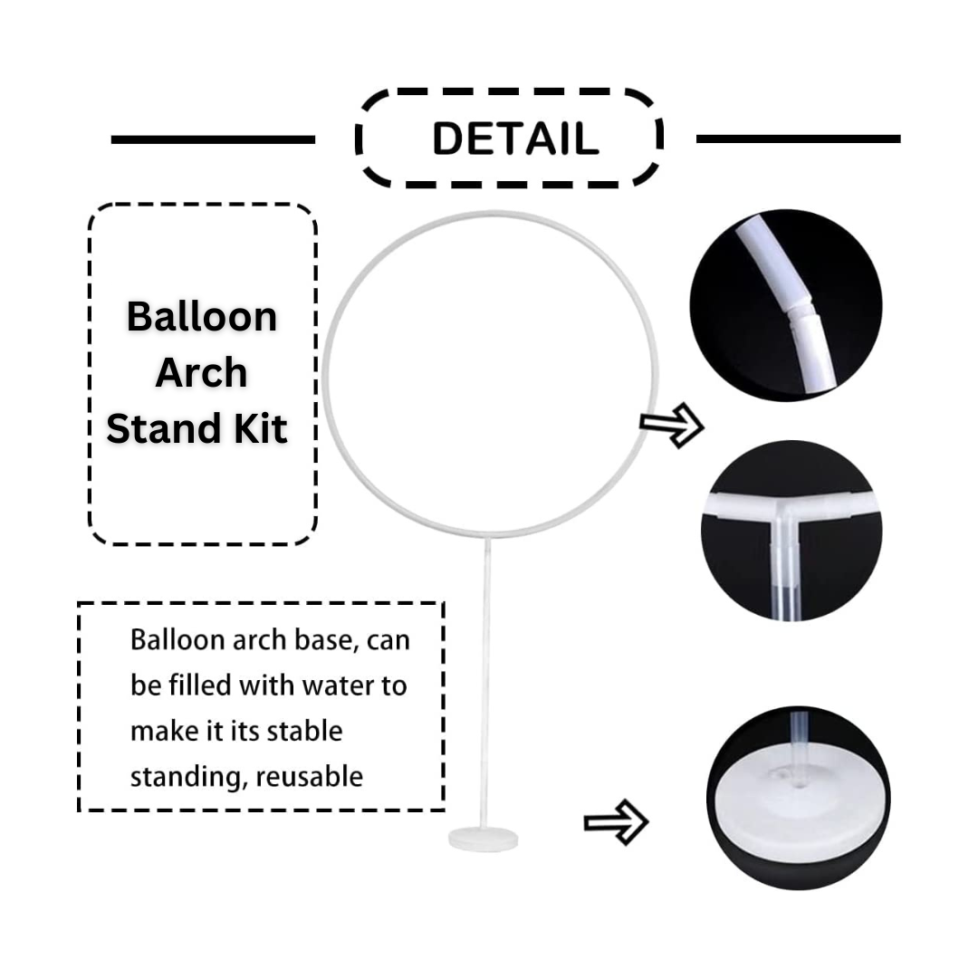 Balloon Circle Standing Arch Kit - 3FT x 5.5FT