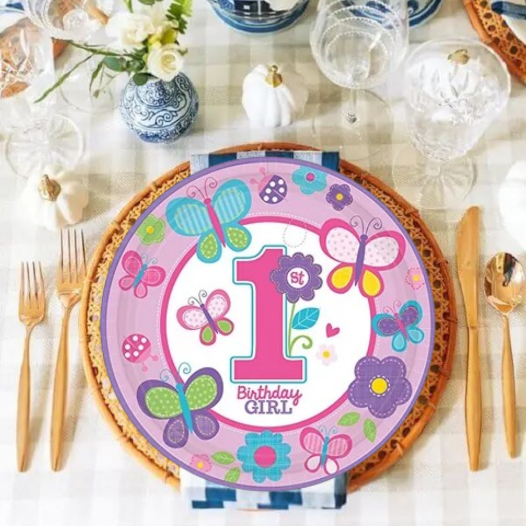 Sweet Birthday Girl Paper Plate - 18CT