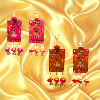 Beautiful Shubh Labh  Hangings for Diwali Decoration-Pack of 2