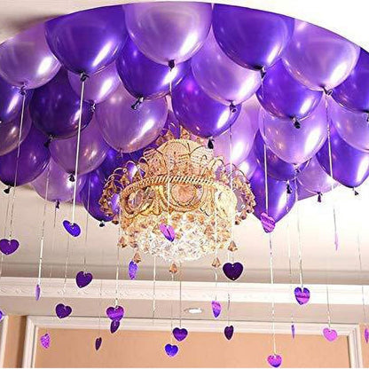 12 "Chrome Purple Balloons-10PC