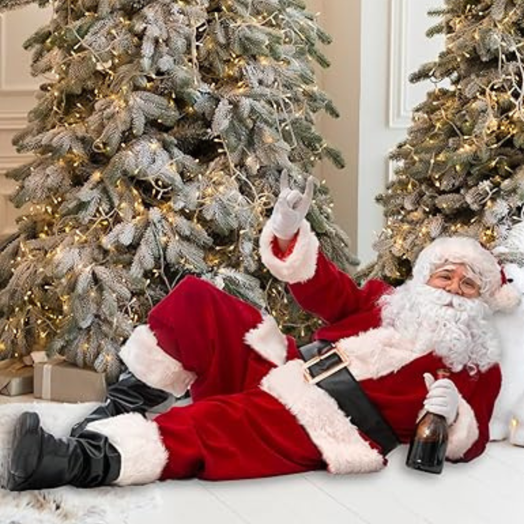 Santa Claus White Fluffy Beard