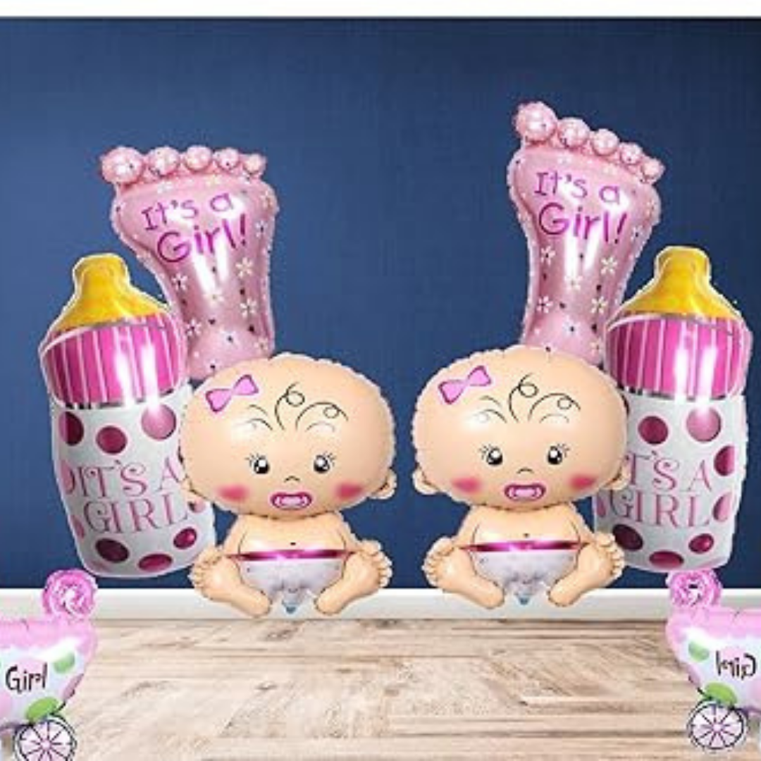 It's a Girl Large Feet Shaped Balloon 26"