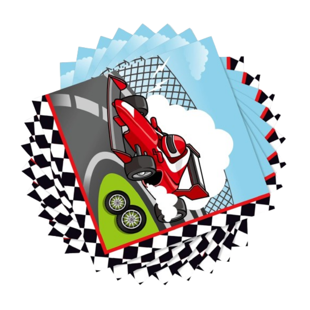 CAR Theme Paper Napkins - Pack of 20