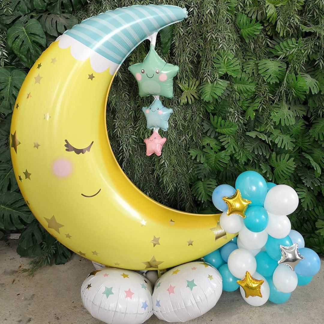 AirLoonz Moon &amp; Stars Balloons 55" - P75