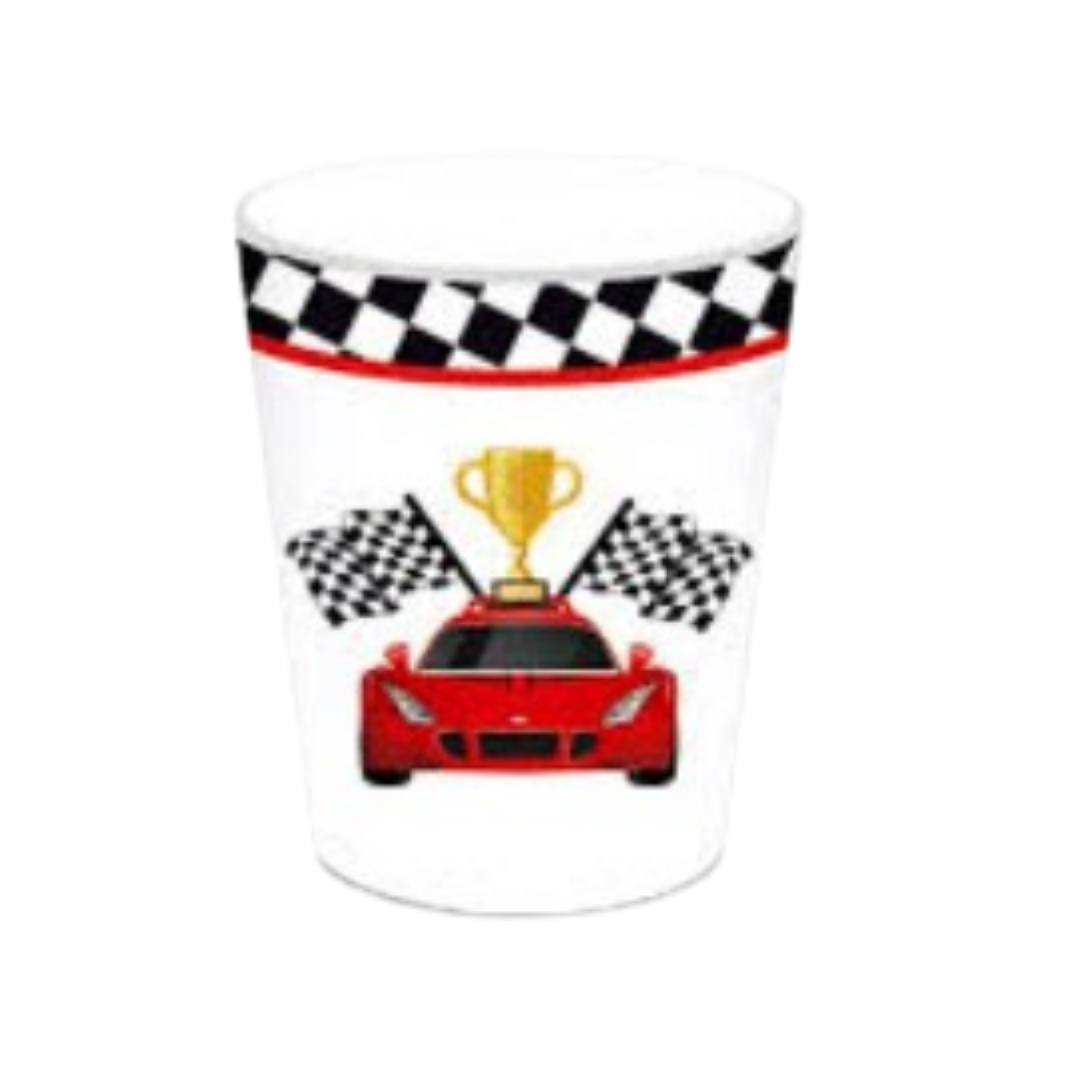 CAR Theme Paper Cups Pack of 8 9oz