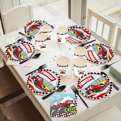 CAR Theme Paper Plates  9"-Pack of 8