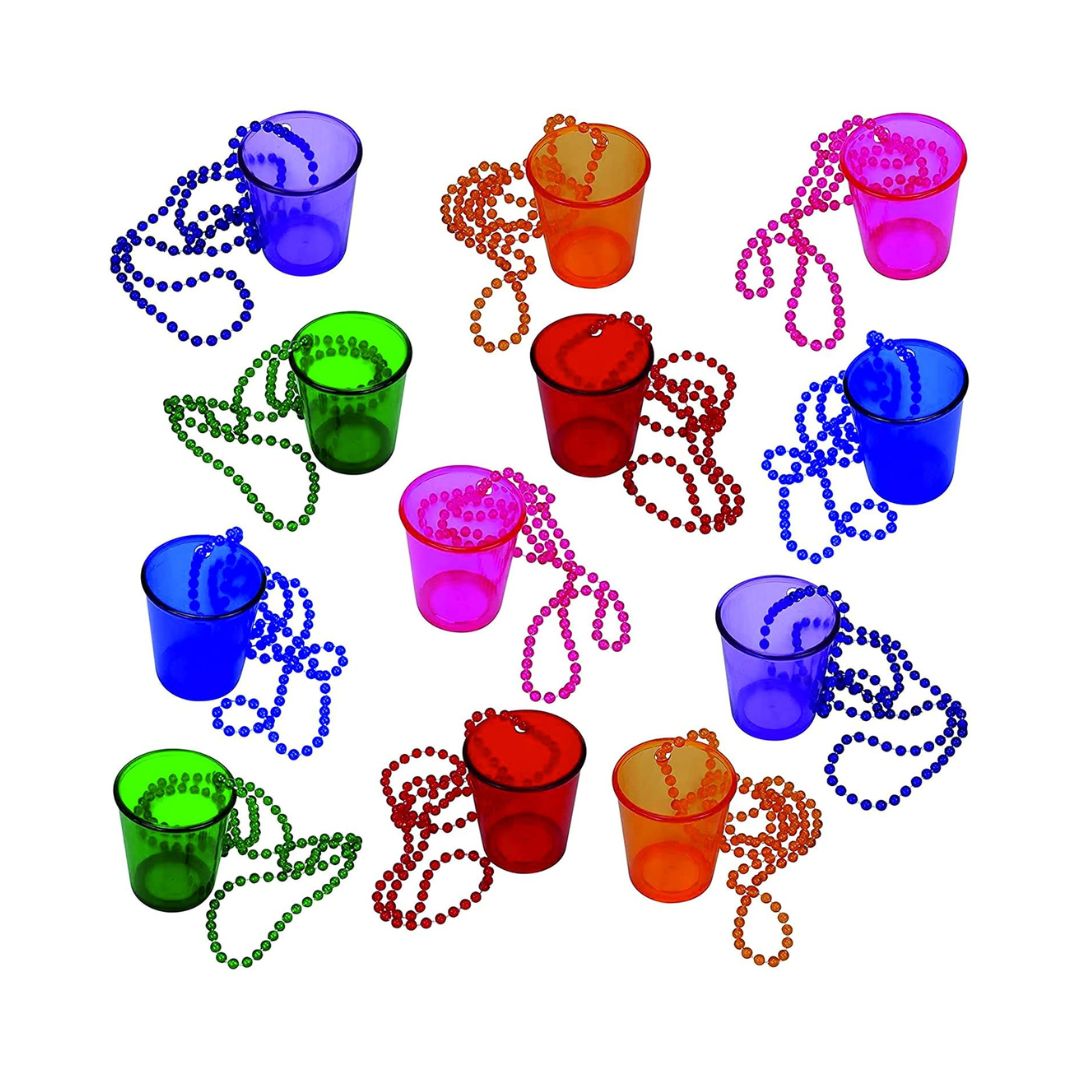 Neon Shot Glass Necklace - 1PC