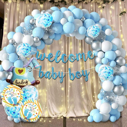 Baby Boy Foil Balloon Set Of 5