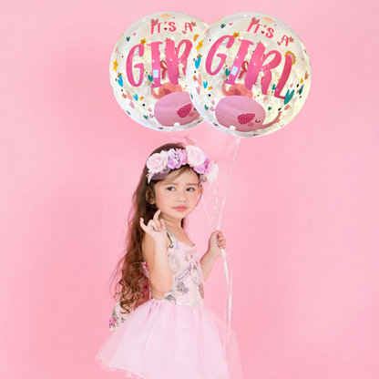 BOBO Print Balloon It's A Girl 18"