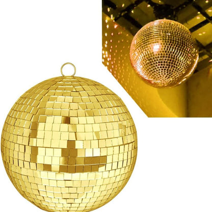 16" Mirror Disco Ball Golden