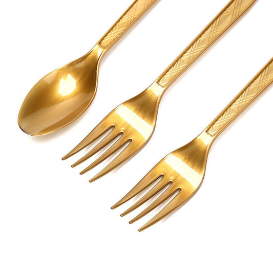 Metallic Golden Forks - 20PC