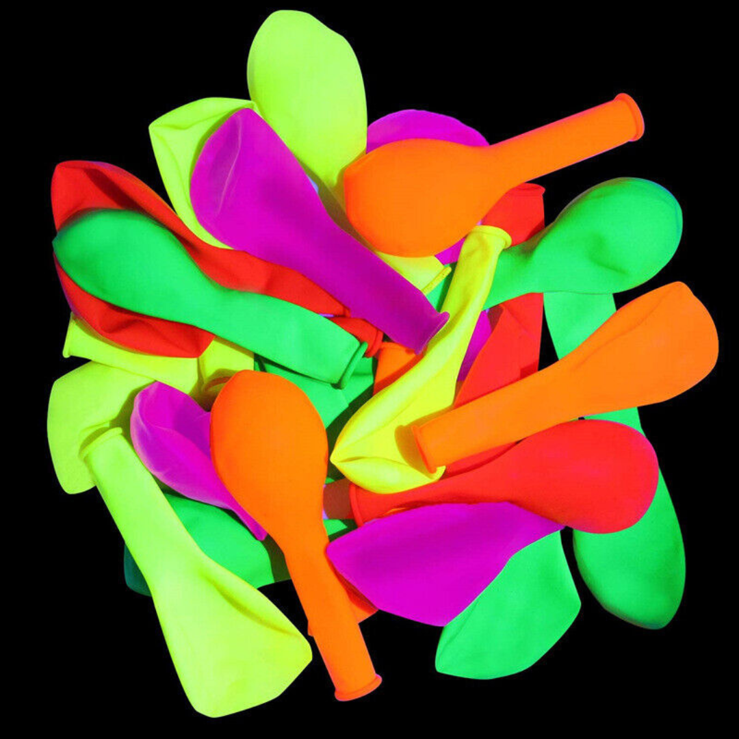 UV Glow in the Dark Helium Quality Balloons 12" - Pack of 10