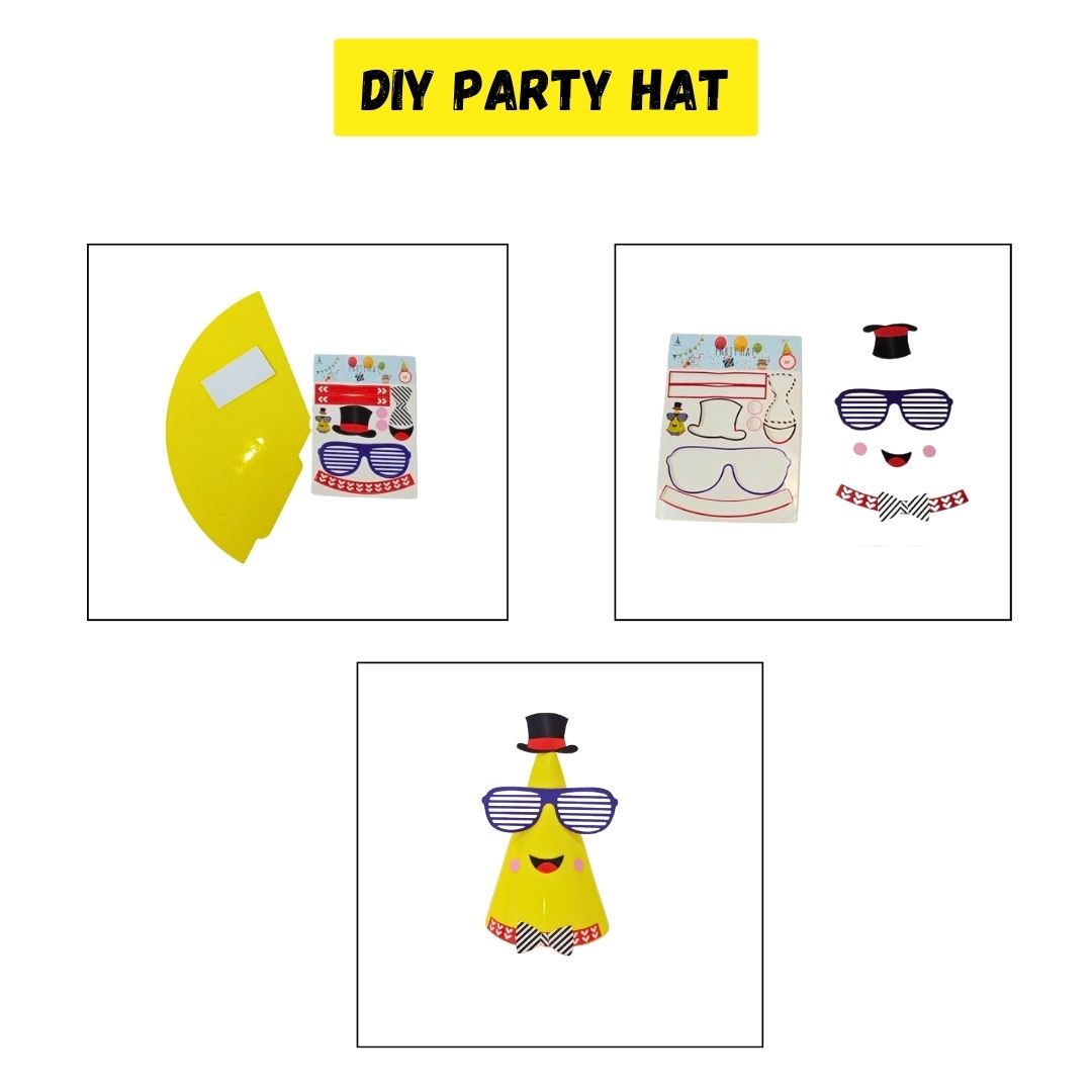 DIY Hat Kit Yellow - pack of 6