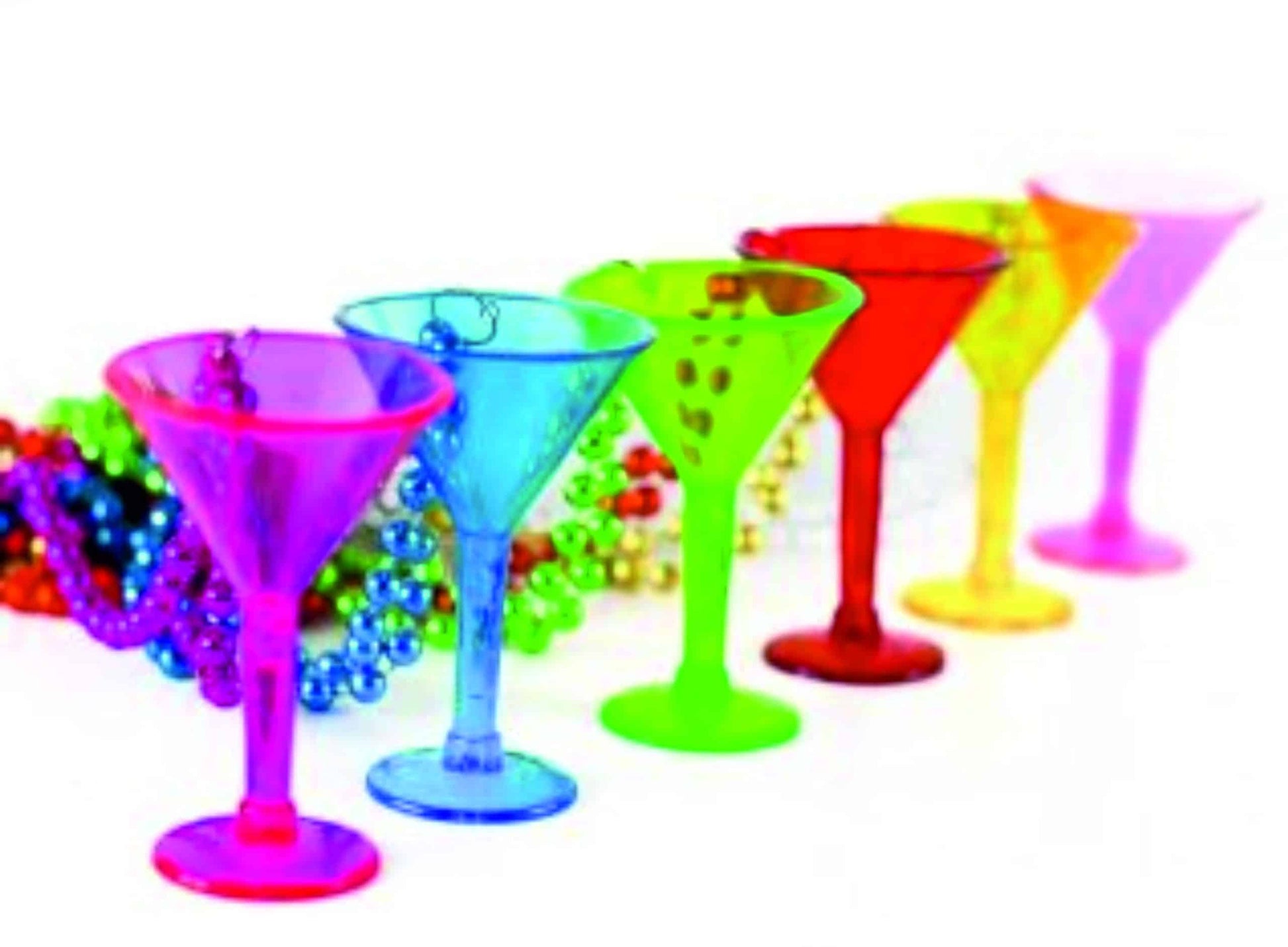 Neon Martini Shot Glasses - 1PC