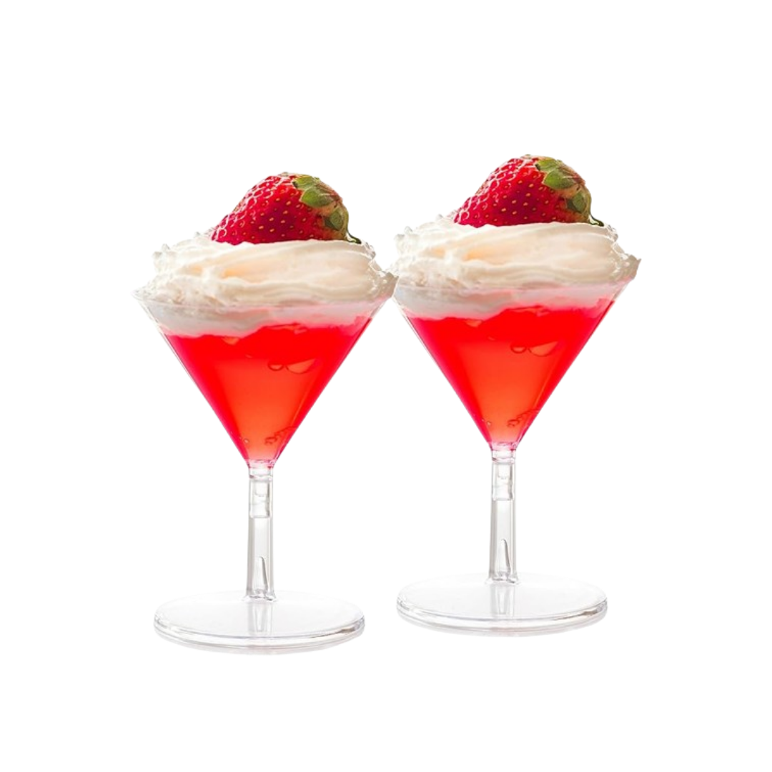 Martini Shot Glasses Cum Dessert Cups ? 6PC 40ML