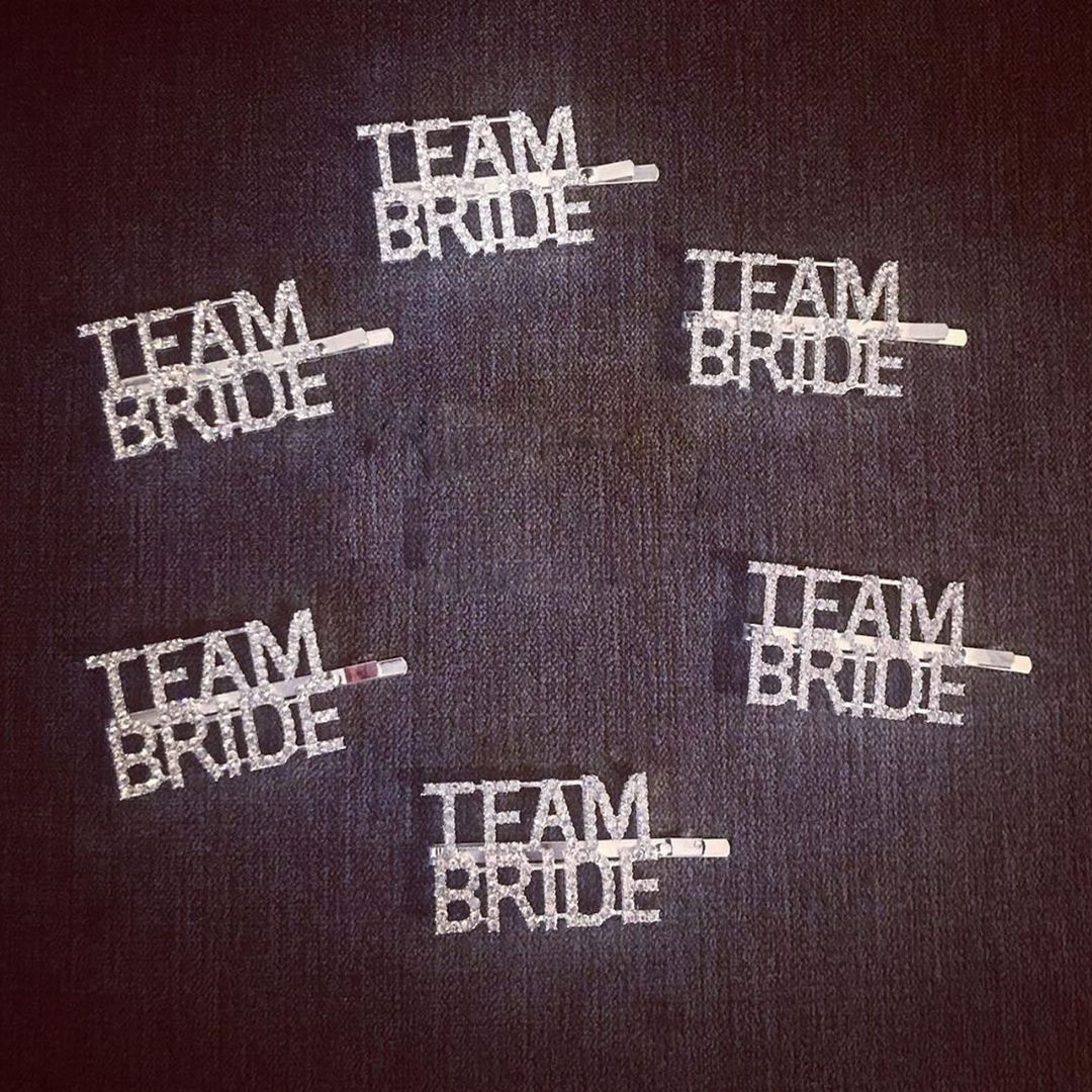 Team Bride Hair Clip - 6PC