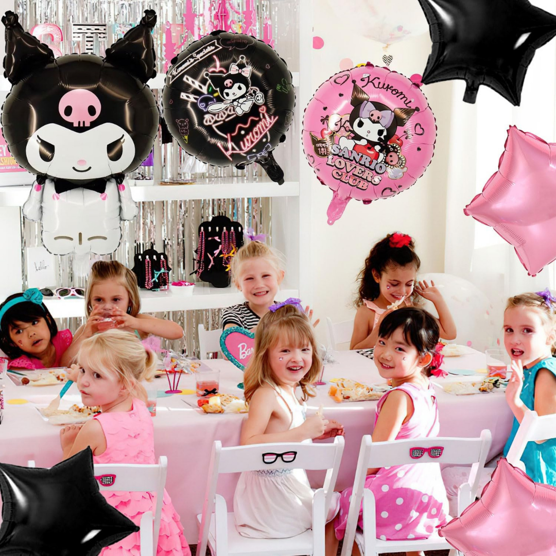 Kuromi Themed Birthday Balloon Set  - 5PC