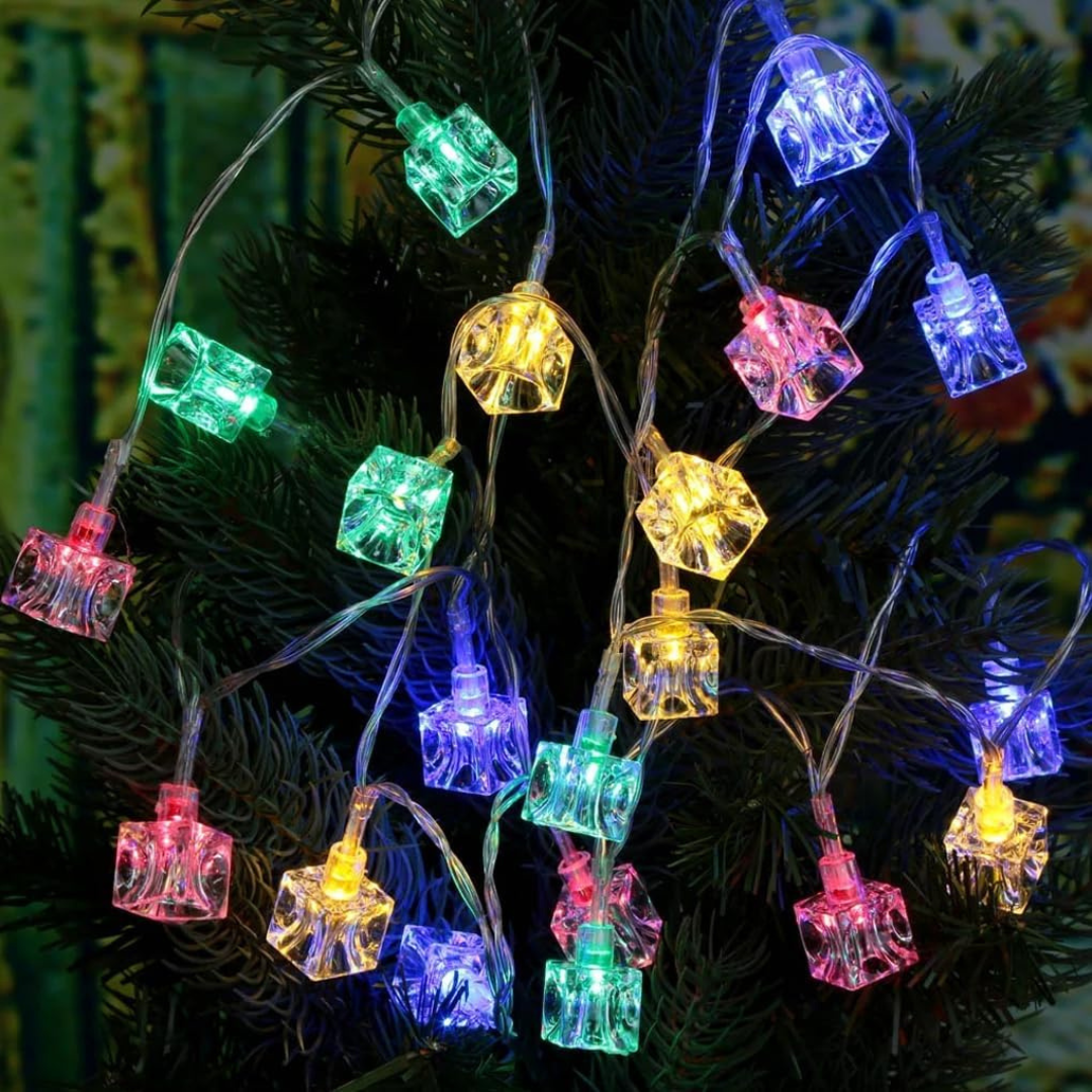 Ice Cube LED String Lights-4 Mtrs,10 LED String Fairy Light