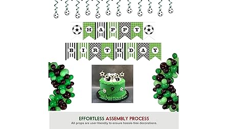 Soccer Theme Birthday Decoration Combo