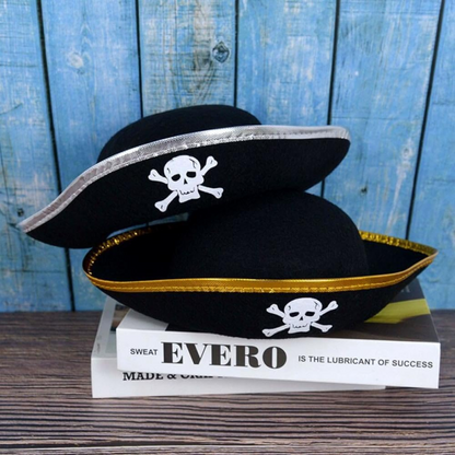 Pirate Cap with Eye Patch Halloween For Kids and Adults