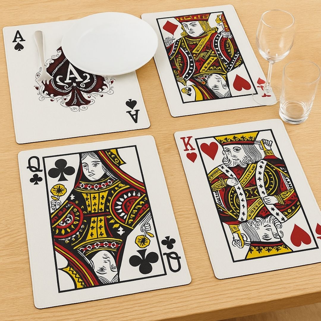 AKQJ Placemats Set of 4