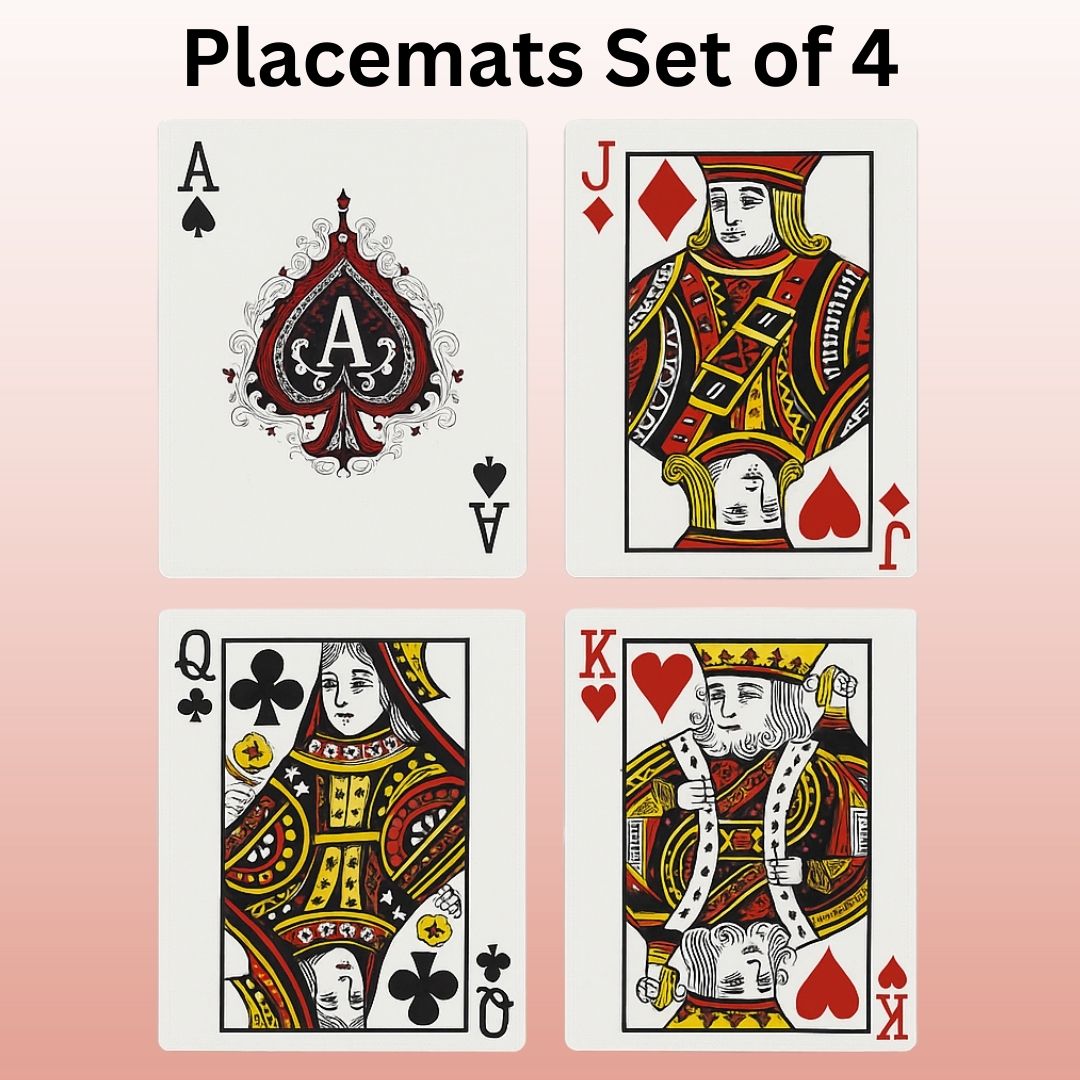 AKQJ Placemats Set of 4