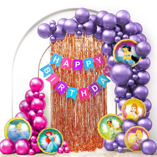 Princess Theme Birthday Decoration Kit – 61 Pieces