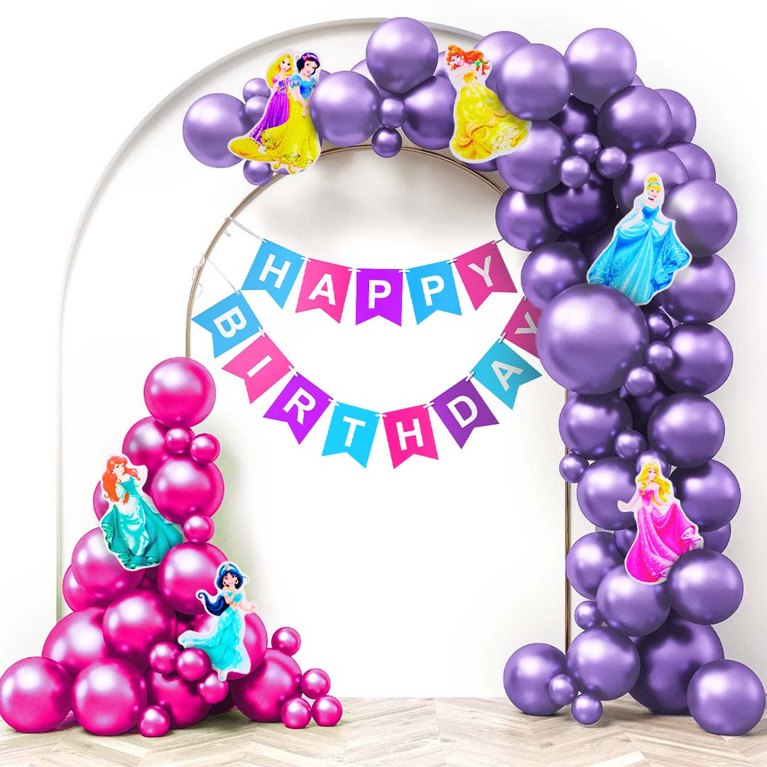 Princess Theme Birthday Decoration Kit – 47 Pieces