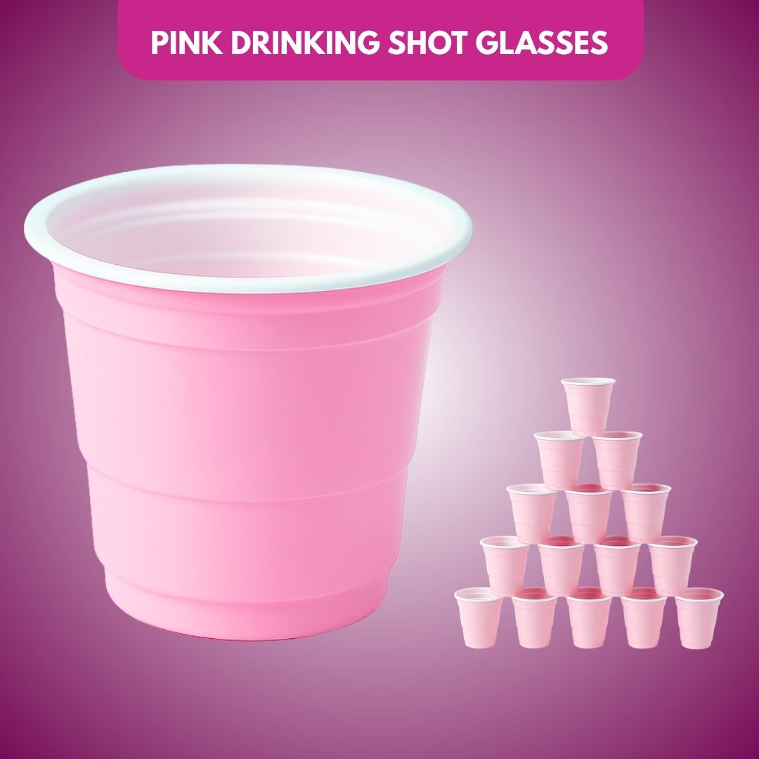 Pink Shot Glasses Solo Cups - 60ML - 10PC