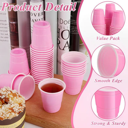 Pink Shot Glasses Solo Cups - 60ML - 10PC