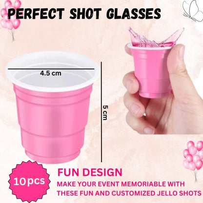 Pink Shot Glasses Solo Cups - 60ML - 10PC